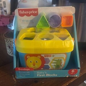 Fisher-Price Baby's First Blocks - Yellow, Blue, and Green